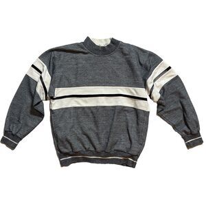 VTG Christian Dior Pullover Sweater Crew Neck Colorblock Preppy Casual SZ M